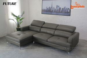 3 mẫu sofa góc đẹp da thật cho phòng khách thêm sang