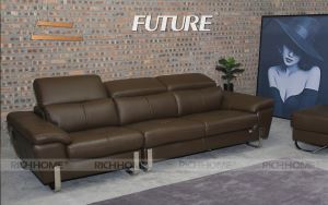 Cách thiết kế phòng khách hiện đại với ghế sofa màu tối