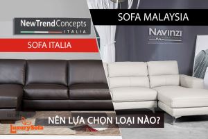 Nên lựa chọn sofa da thật Ý hay sofa Malaysia?