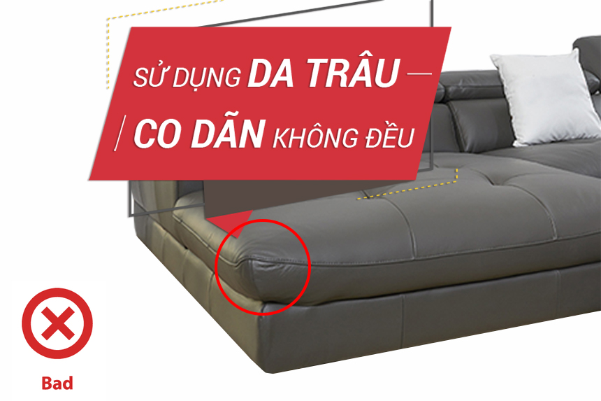 CẢNH BÁO: Mua sofa da thật nhập khẩu Malaysia chất lượng kém với giá cao