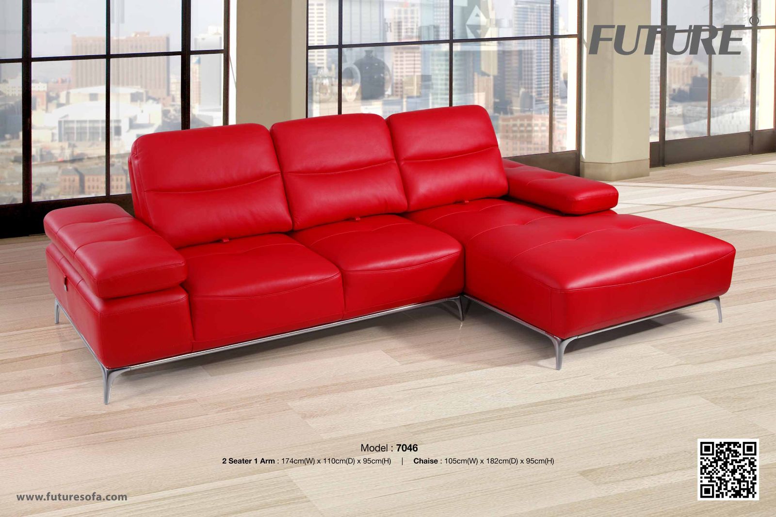 Ghế sofa giường màu đỏ