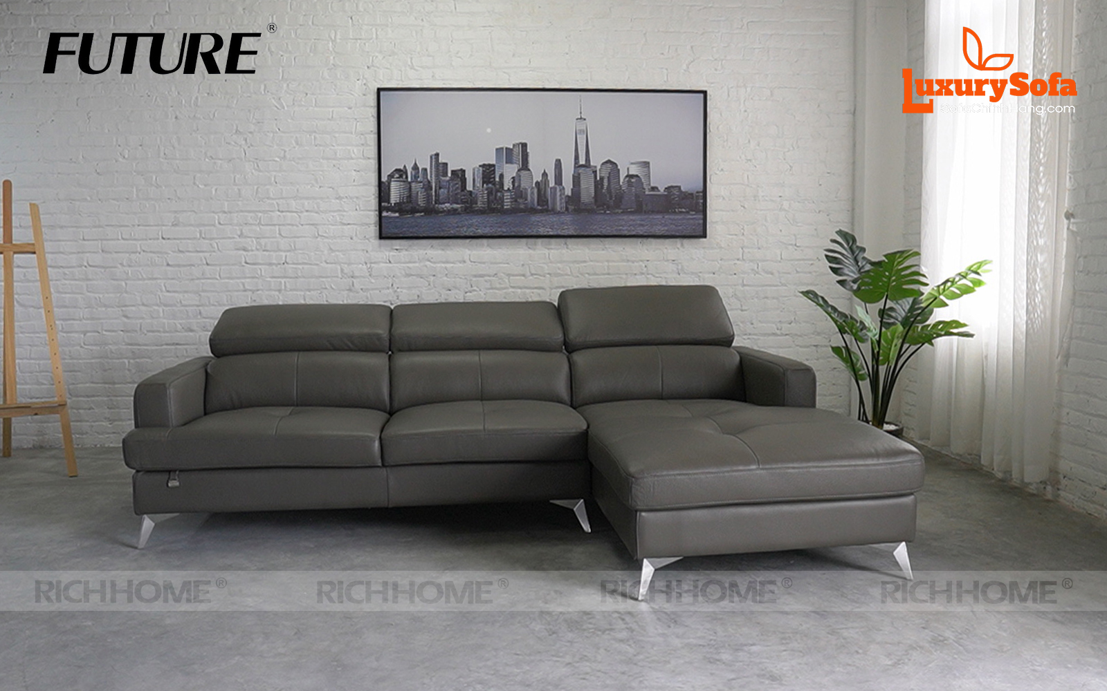Sofa góc chữ L hoàn hảo cho nhà chung cư