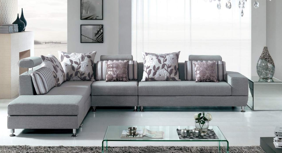 sofa phòng khách hợp với màu sơn