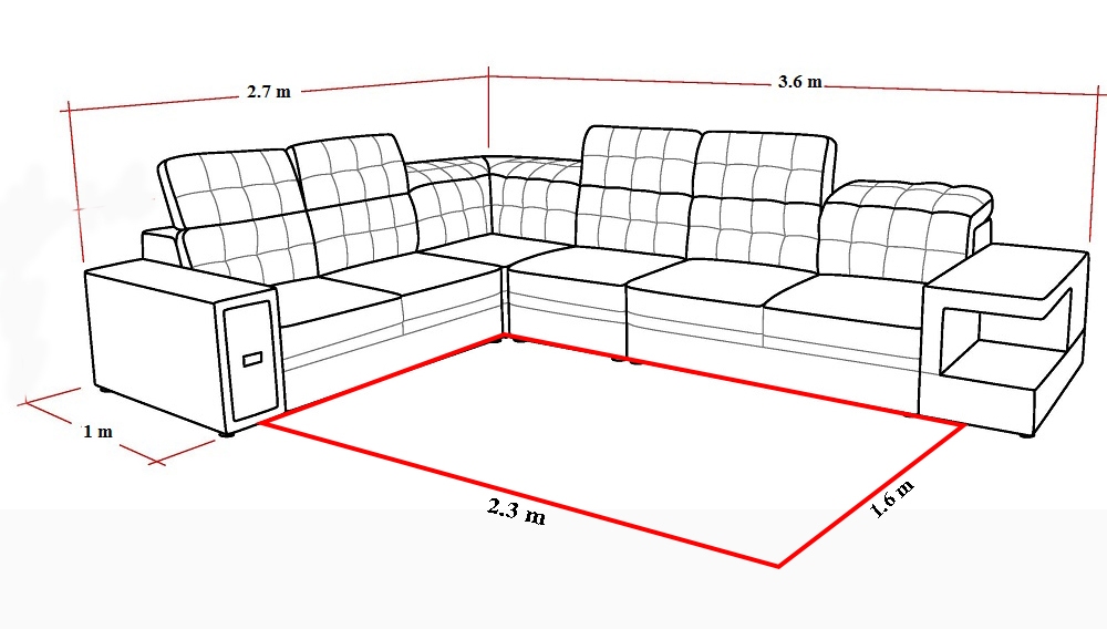 kích thước bàn ghế phòng khách hiện đại