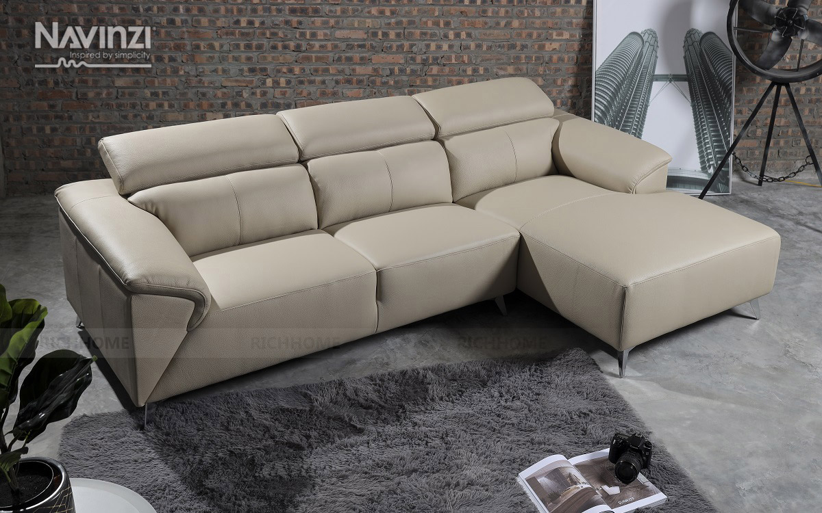 10+ bộ ghế sofa da chữ L đẹp hiện đại HOT nhất hiện nay - Ảnh 5