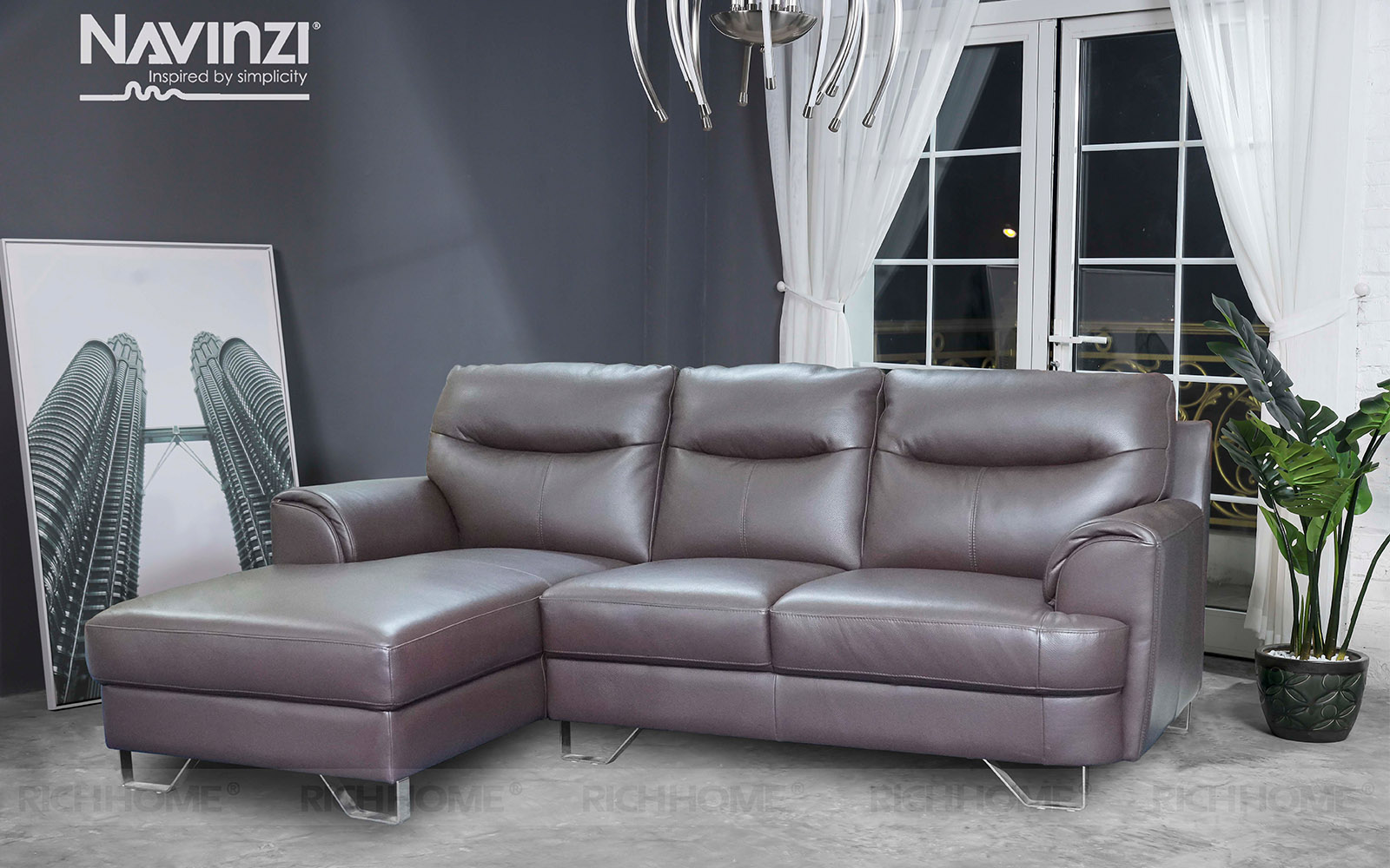 10 mẫu ghế sofa dành cho phòng khách hình vuông - Ảnh 10
