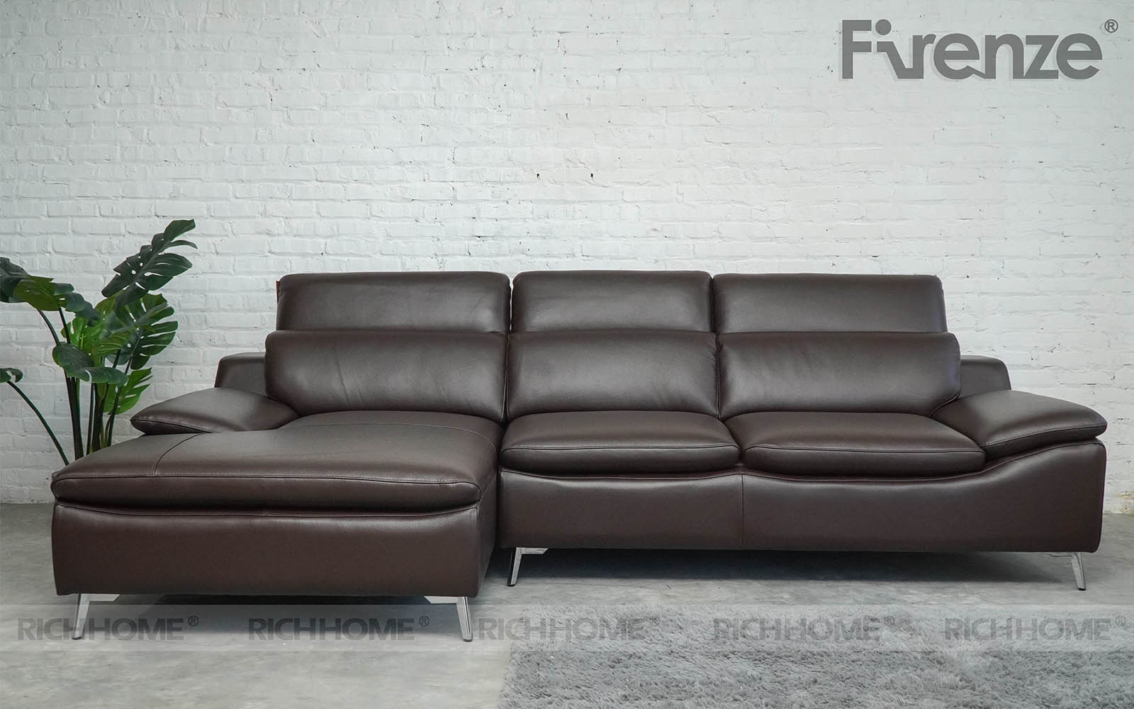 7 mẫu sofa nâu da bò màu đẹp sang, thiết kế thời thượng - Ảnh 3