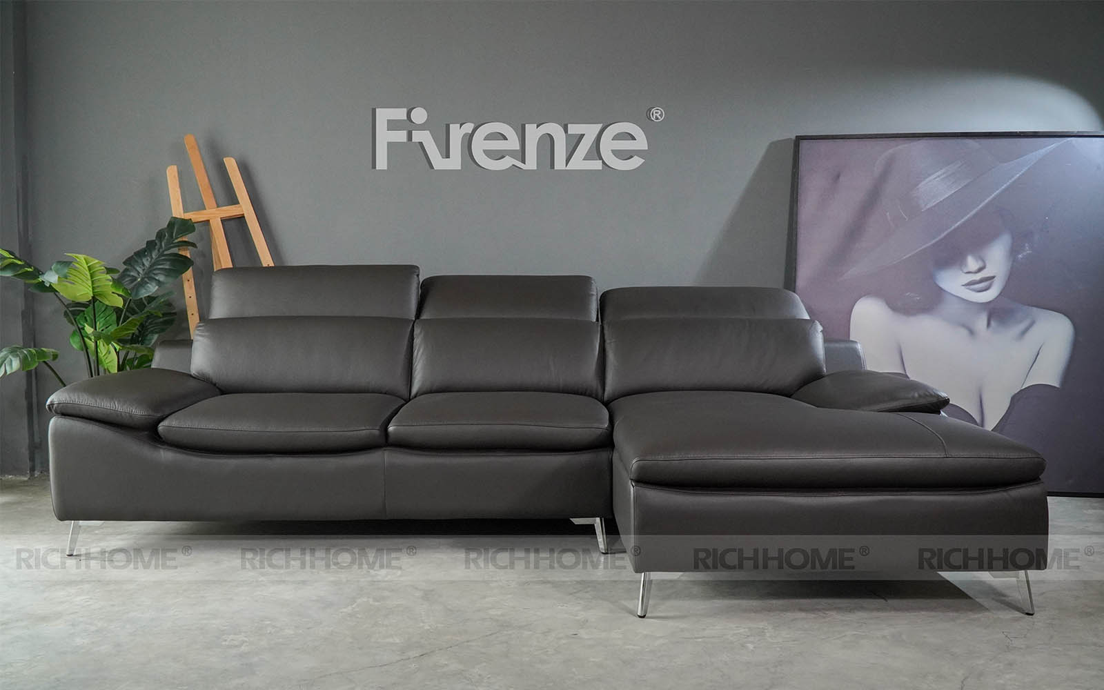Ghế sofa da bò thật FIRENZE MODEL 8508-L siêu mới siêu hot - Ảnh 2