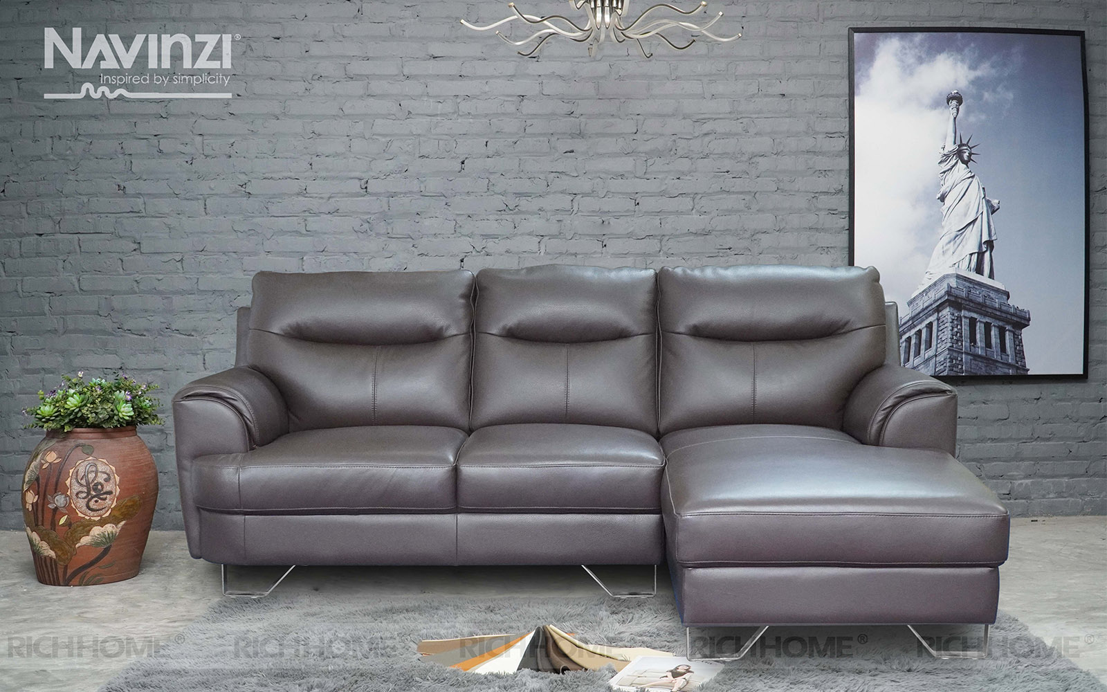 Ghế sofa da đẹp hiện đại và 2 kiểu lưng tựa phổ biến nhất - Ảnh 4