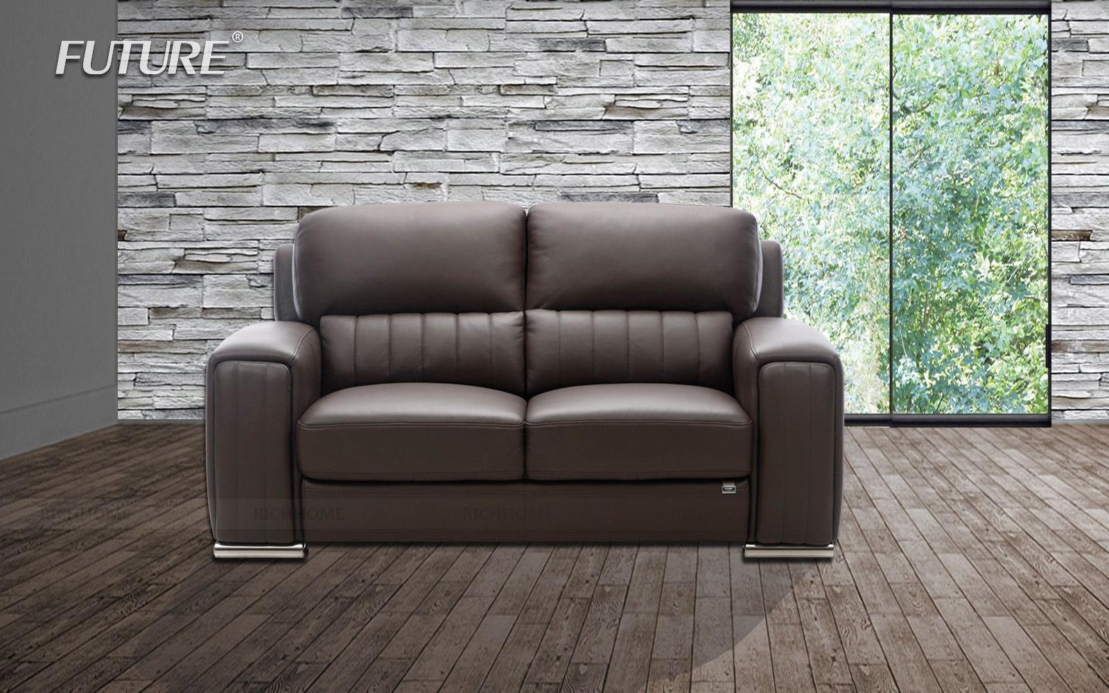 Những mẫu sofa da hiện đại cho phòng khách nhà bạn - Ảnh 6