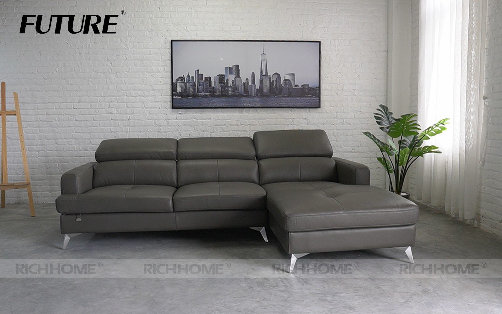 Top 10 mẫu ghế sofa màu xám lông chuột cho phòng khách hiện đại - Ảnh 3